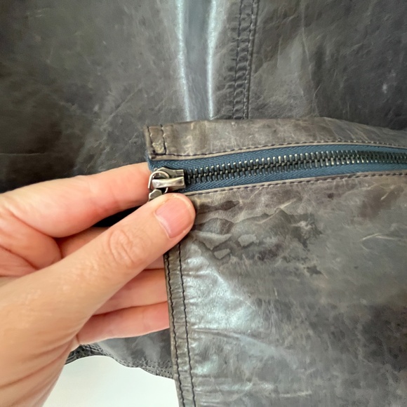 m0851 leather jacket, ink, size 8 - Picture 8 of 15